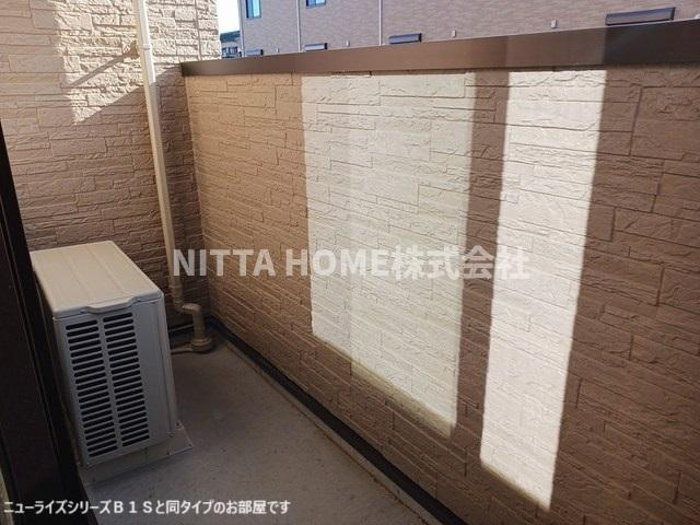 ソレイユいぬいのバルコニー|【完成イメージ図】南向きのバルコニー◎