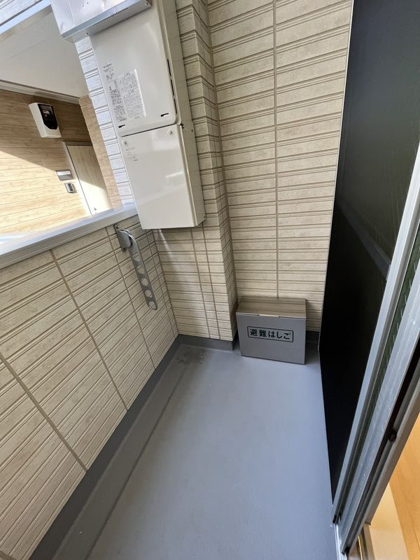 AJ草加新田のバルコニー