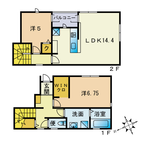  サンライズⅢの間取り
