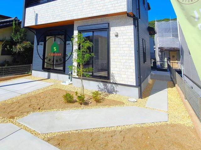 合志市須屋第16-7棟(1号棟)の庭|お庭で自由な時間を過ごせます。