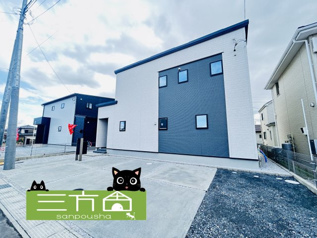 新築　前橋市総社町総社3区画　3号棟の外観|現地写真　2026年2月完成予定！ご内覧等、お気軽にお問合せください♪　