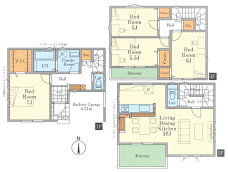 【間取り】 | 新座市野寺1期　全1棟　1号棟 | 新座市野寺1期　全1棟　1号棟