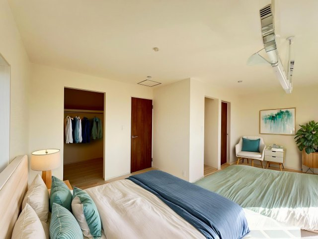 奈良市東九条町3期全3棟の居間・リビング|この家具はAI生成によって配置されたものです