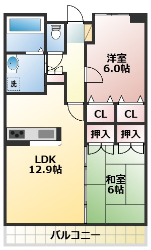 EVER一番館の間取り