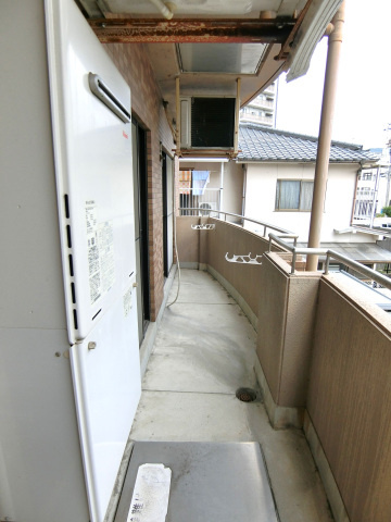 マーキュリーシティ壱番館のバルコニー