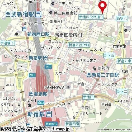 ライオンズプラザ新宿の地図