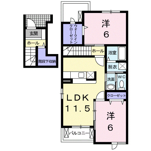 Ｐａｌｅｔｔｅ　ＧａｒｄｅｎⅡの間取り