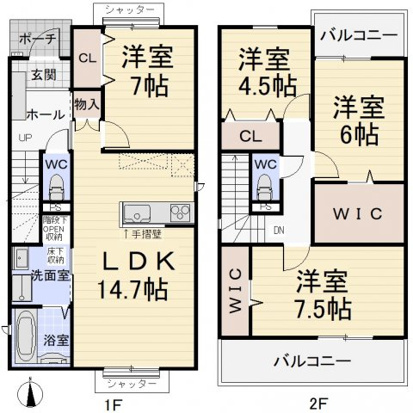 西本町３－２１３コダテックスⅥＡの間取り