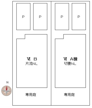 西本町３－２１３コダテックスⅥＡの区画図
