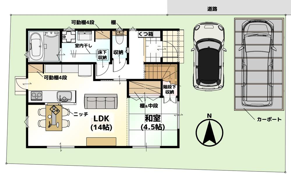 LAVIE鷹子2502の間取り