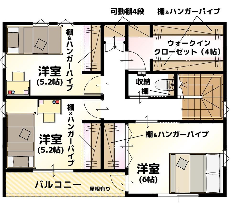 LAVIE鷹子2502の間取り