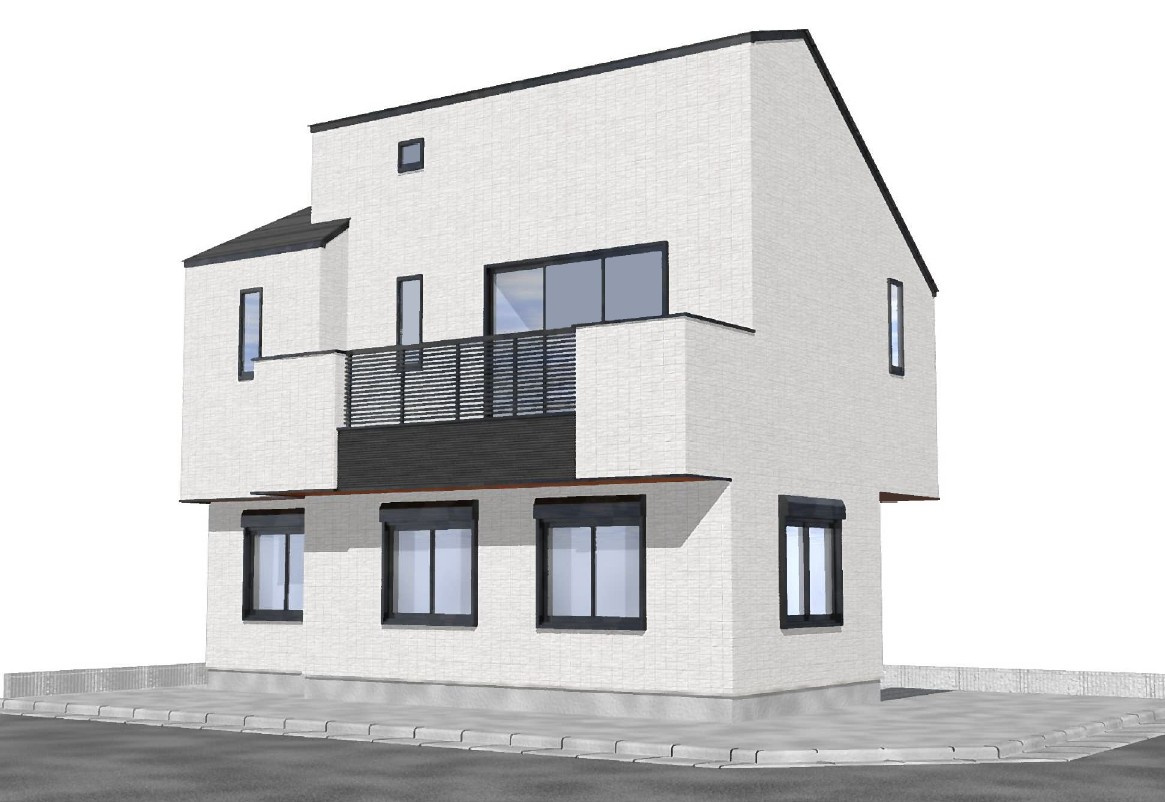 武蔵野市吉祥寺東町2丁目　東南角地×陽だまり邸宅　限定1棟の外観パース