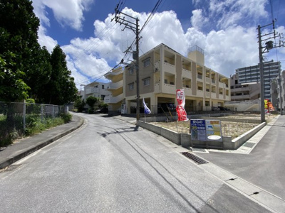 【前面道路含む現地写真】 | 那覇市仲井真（全8棟）1・2・3号地 | ※北側公道6.1m♪