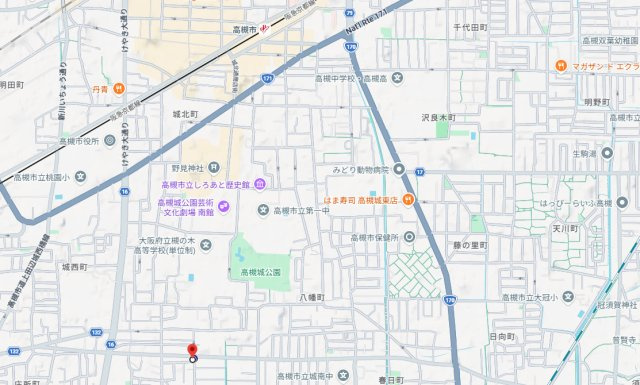 城南ビルの地図