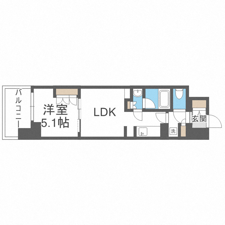 シティカレント新大阪の間取り