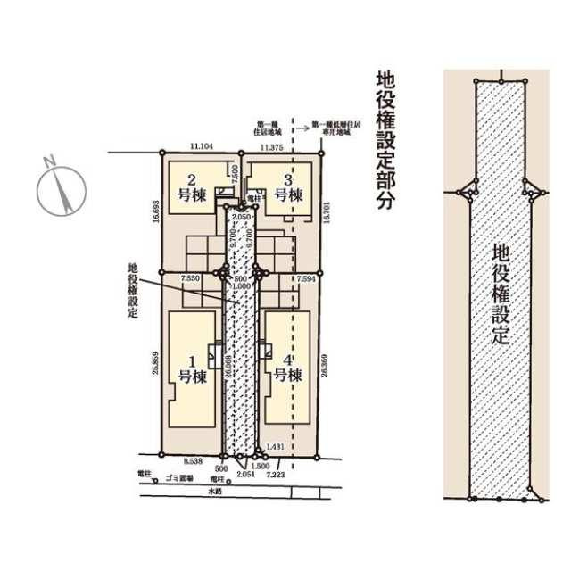 新宮町夜臼2丁目の区画図| 