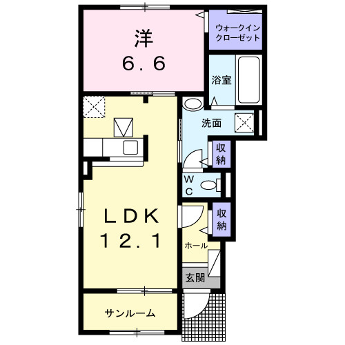 アザレア・M Ⅰの間取り