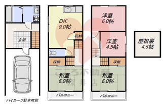【間取り】 | 大東市野崎1丁目戸建