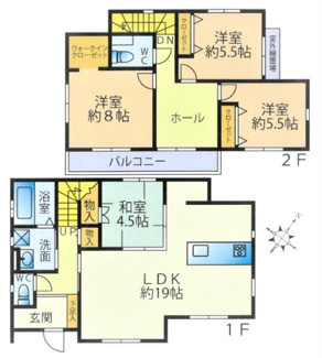 【間取り】 | 清瀬市中里3丁目　中古戸建 | 清瀬市中里3丁目　中古戸建