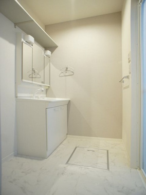 【洗面所】 | マリアージュＡ | 洗髪洗面化粧台、洗濯機置き場があります♪