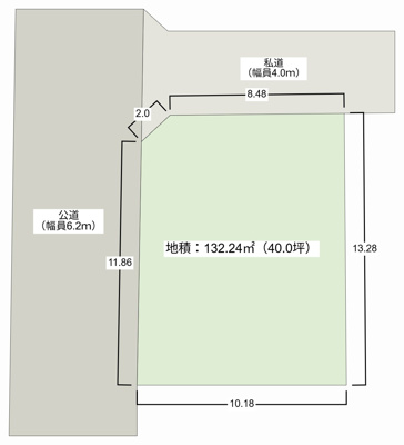 【区画図】 | 世田谷区中町１丁目中古戸建 |  【土地132m2超！世田谷でこの広さ】
ウッドデッキにスカイデッキ、そして駐車2台。広いからこそ叶う住空間です。