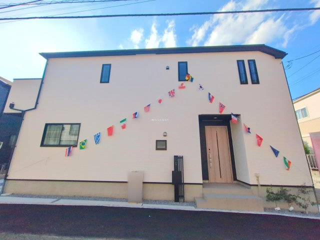 富士見市山室２丁目の新築一戸建の外観|保育施設や公園も近く、子育てしやすい環境です。