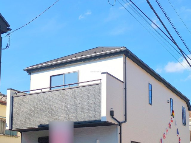 富士見市山室２丁目の新築一戸建の外観|南向きで陽当り良好。