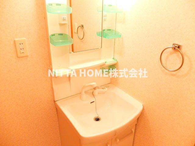 丹波篠山市東吹の賃貸マンションの洗面所|独立洗面化粧台もありますよ◎