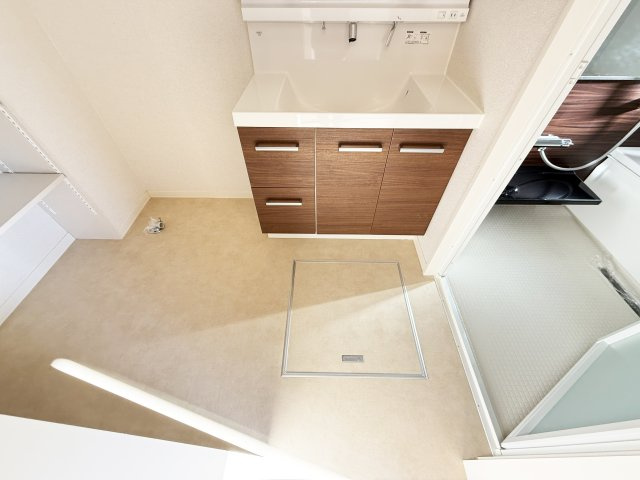 ベレオガーデンズHATAの洗面所