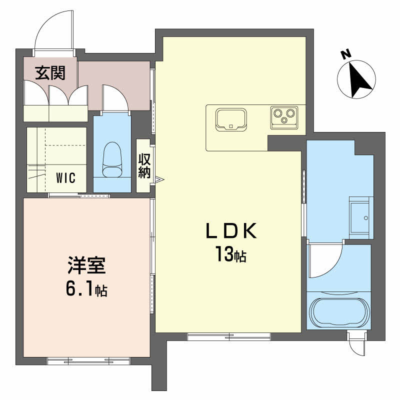 ベレオガーデンズHATAの間取り