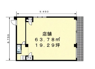 【間取り】 | 和泉市尾井町　貸店舗