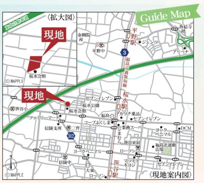 【地図】 | Livele Garden.S　笹谷大谷地　12号棟 | ★内覧予約で新米2kg★