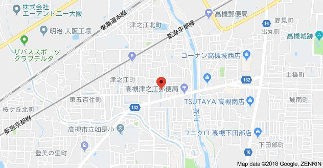 ドミール津之江の地図