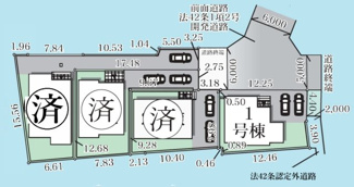 【区画図】 | 【仲介手数料無料！！】府中市若松町3丁目　新築戸建て（全4棟）1号棟　6180万円