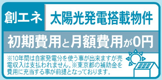 【展望】 | 【仲介手数料無料！！】府中市若松町3丁目　新築戸建て（全4棟）1号棟　6180万円 | 東側の眺望