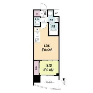 セレニテ難波グランデノールの間取り