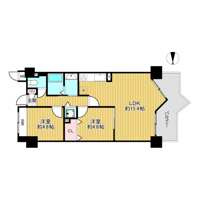 ふぁみーゆ寝屋川セントラルパークA棟の間取り