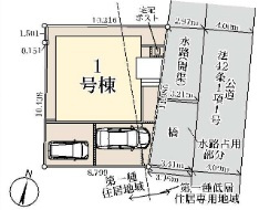 蓮田市東　全1棟の区画図|縦列駐車2台可能！小学校まで徒歩12分とお子様でも安心して歩ける距離です。スーパー・コンビニ・ドラックストアは徒歩10分程度の距離に多数ありますので、毎日のお買い物も便利な立地です。