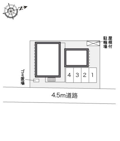 レオパレスグランシャリオの駐車場