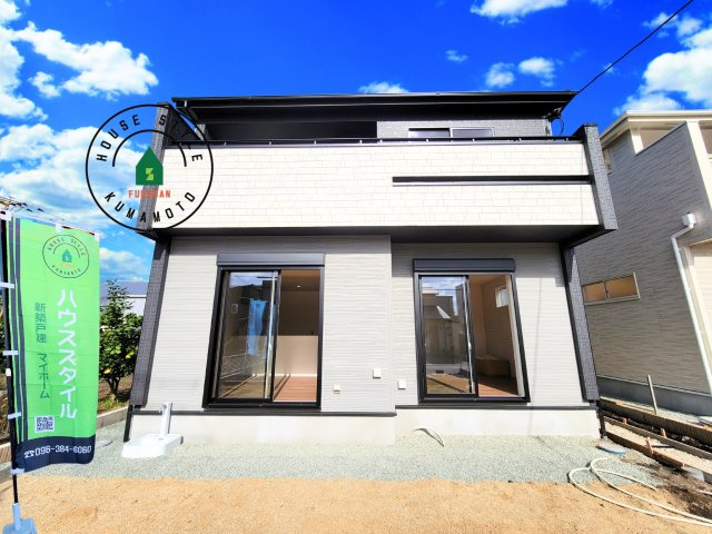 熊本市東区戸島5丁目第1₋4棟(1号棟)の外観|デザイン性のある外観です。