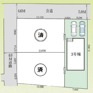 GLうるま市豊原2期の区画図