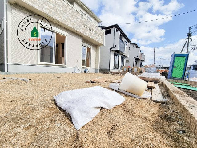 熊本市東区戸島5丁目第1₋4棟(2号棟)の庭|お庭で自由な時間を過ごせます。