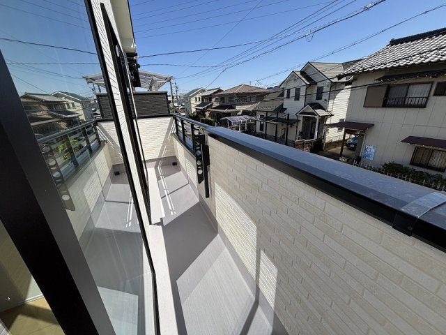 小牧市大字岩崎　新築戸建　A号棟のバルコニー|陽当たり良好なバルコニーです