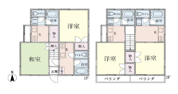荒川区荒川５丁目の一棟アパートの間取り