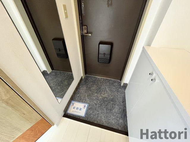 JMRレジデンス新大阪(旧メロディハイム新大阪)の玄関
