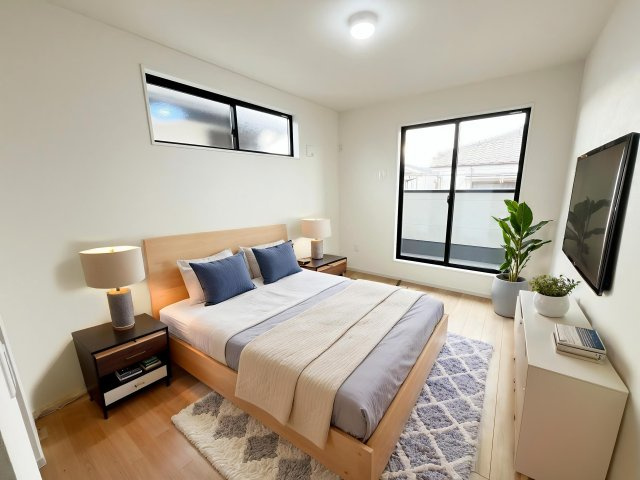 入間市東藤沢8丁目・全1棟　新築一戸建　～収納豊富～の外観|現地写真(2026年1月8日撮影)