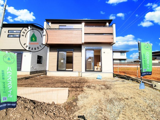 熊本市東区戸島5丁目第1₋4棟(4号棟)の外観|デザイン性のある外観です。