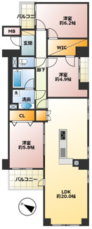 【間取り】 | イトーピア多摩永山パークレジデンス
