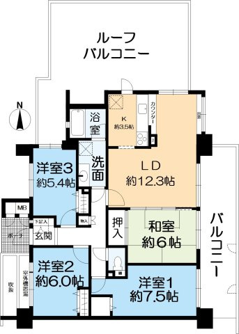 藤和ライブタウン六甲石屋川公園の間取り