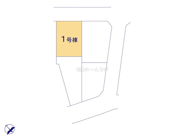【新築】坂戸市にっさい花みず木11期 １号棟の区画図